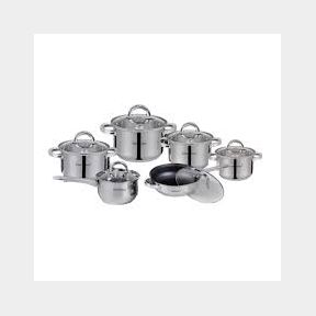 Haus Roland 12 Piece Stainless Steel Pot Set Mirror Finish |