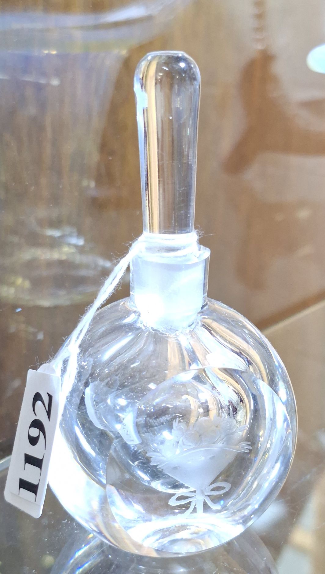 Orrefors Crystal Perfume Bottle