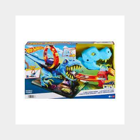 Hot Wheels City T-Rex Chomp Down Playset Track Set With 1 Toy Car - Bar 194735109678- 51748/20810 AS B3 (S3)