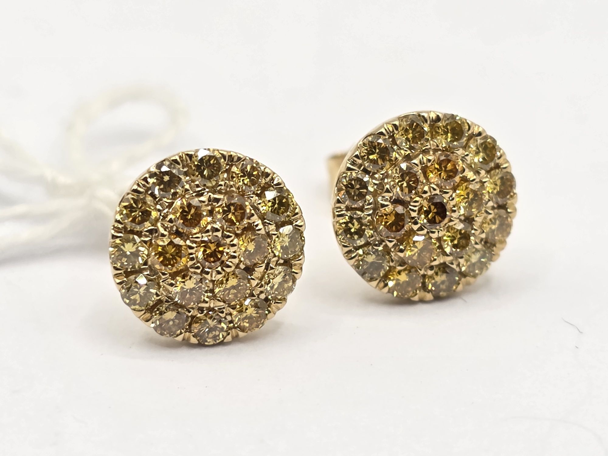 9ct Gold Fancy Yellow Diamond Earrings