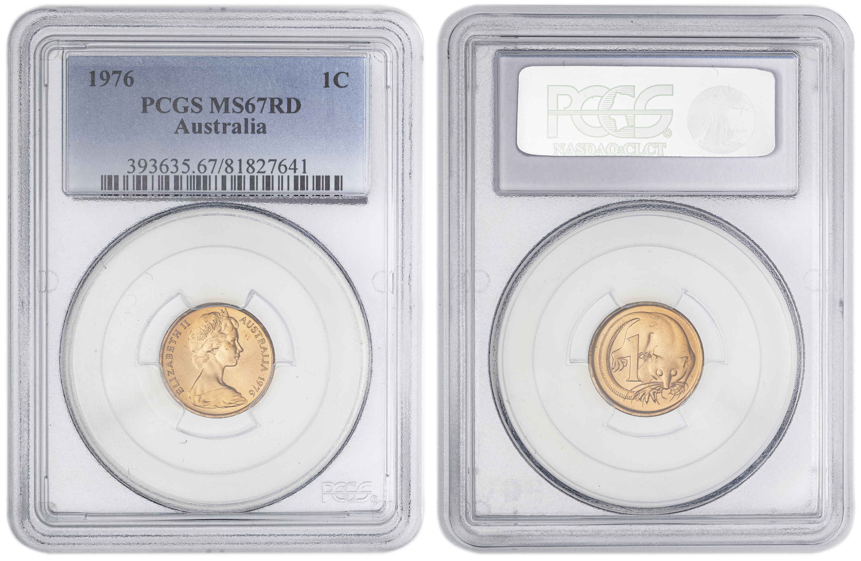 41 · One Cent, 1976, PCGS MS67RD