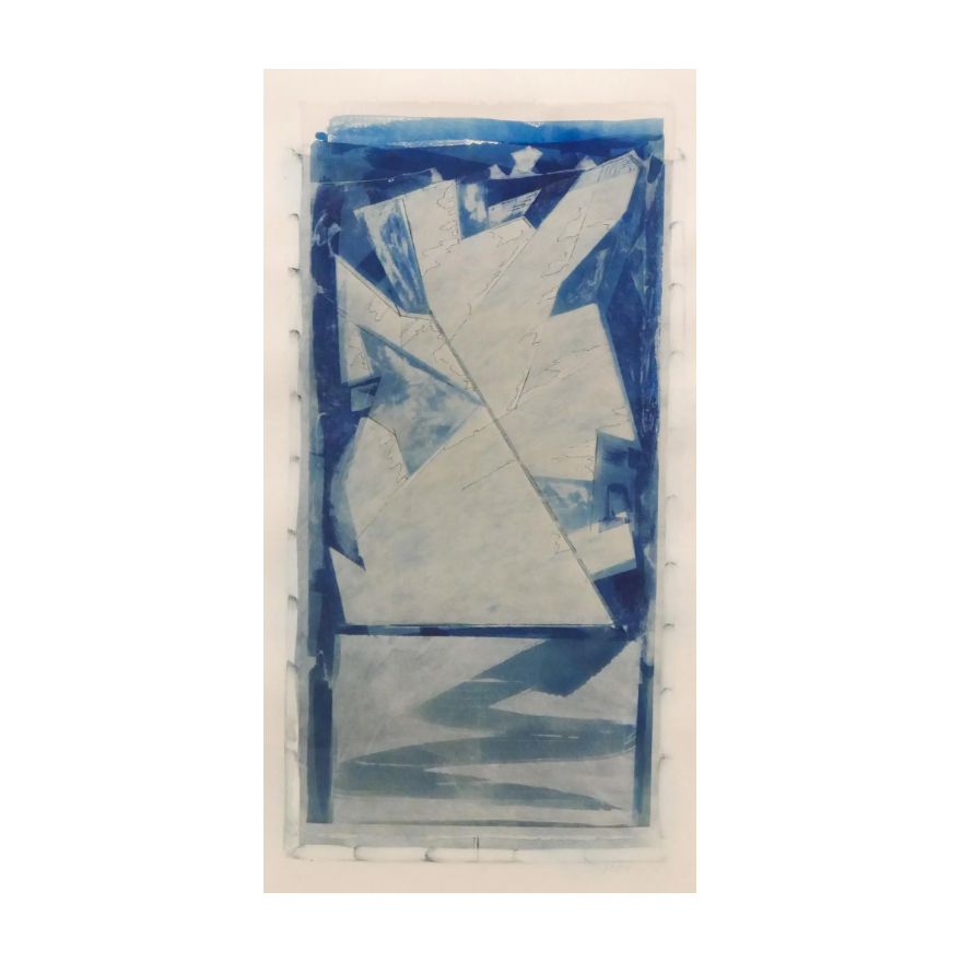 Bill Ritchie Mixed Media Collage Print, 1985