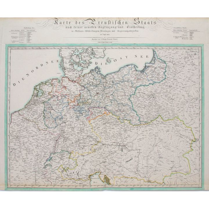 Johann Marius Friedrich Schmidt | Karte des Preußischen Staats nach seiner neuesten Begrenzung…