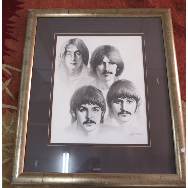 BEATLES - SIGNED PRINT