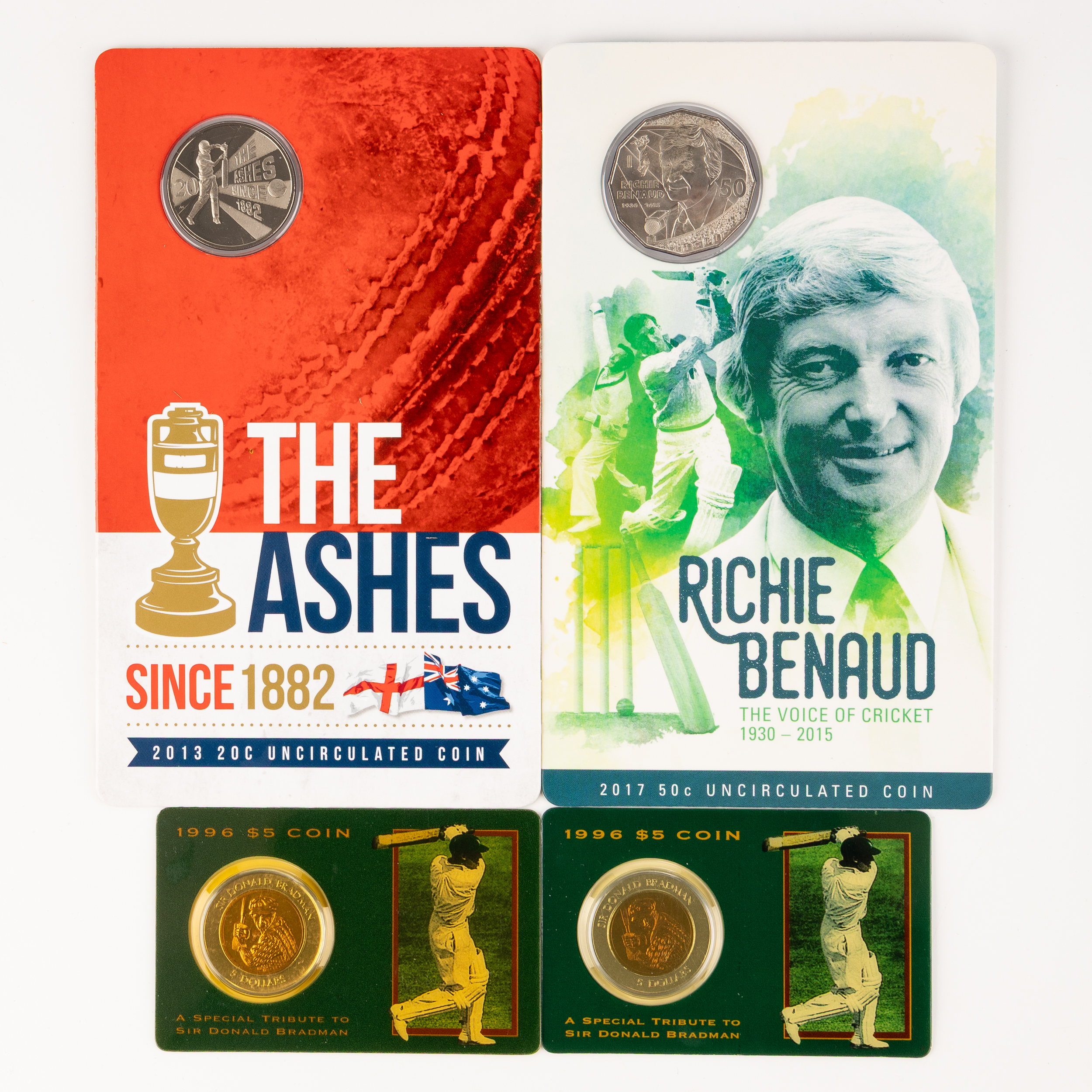 Elizabeth II, RAM - Cricket, Twenty Cents - Five Dollars, 1996 - 2017, UNC