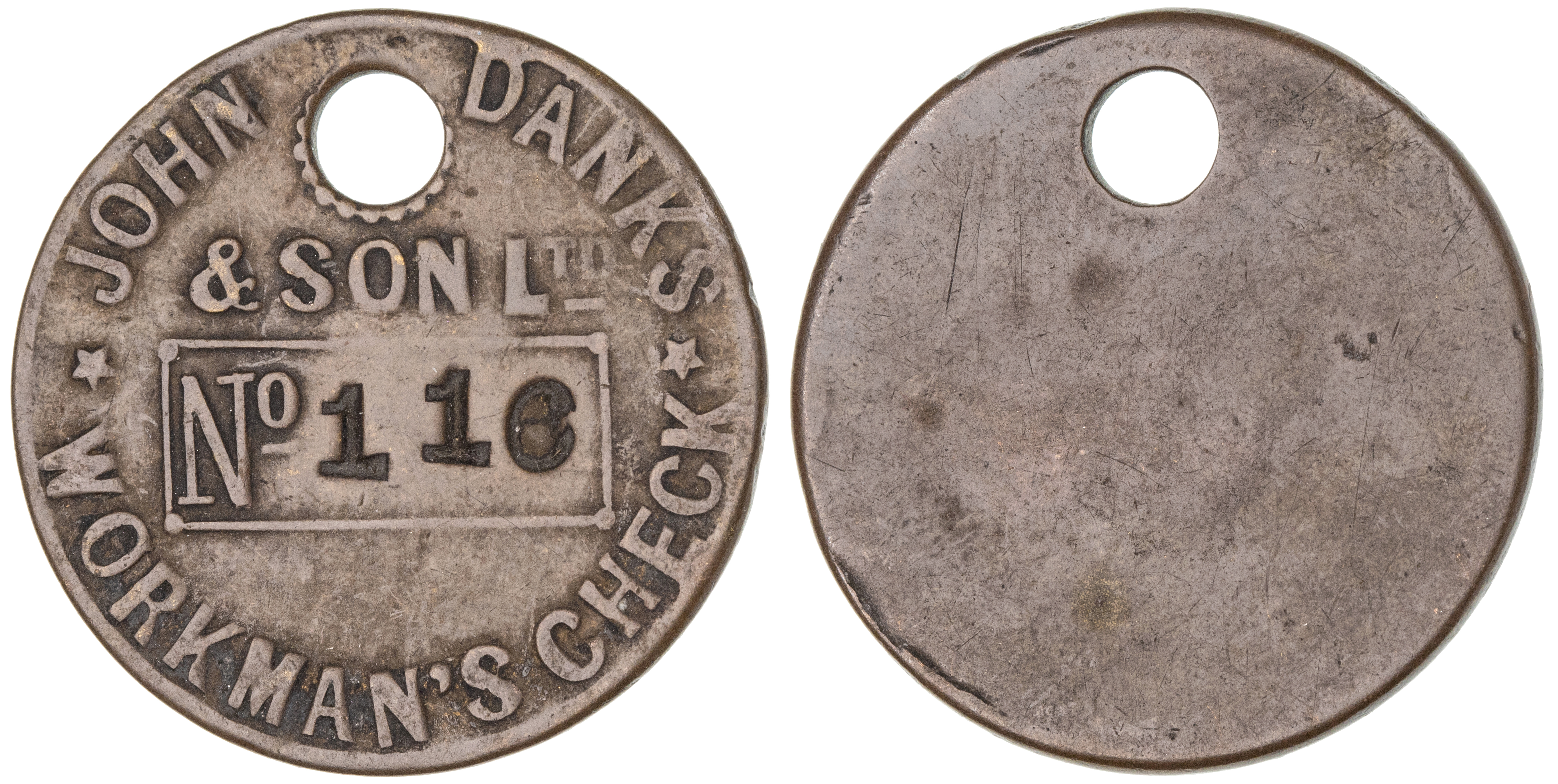 John Danks & Son Ltd. Workman's Check, VG