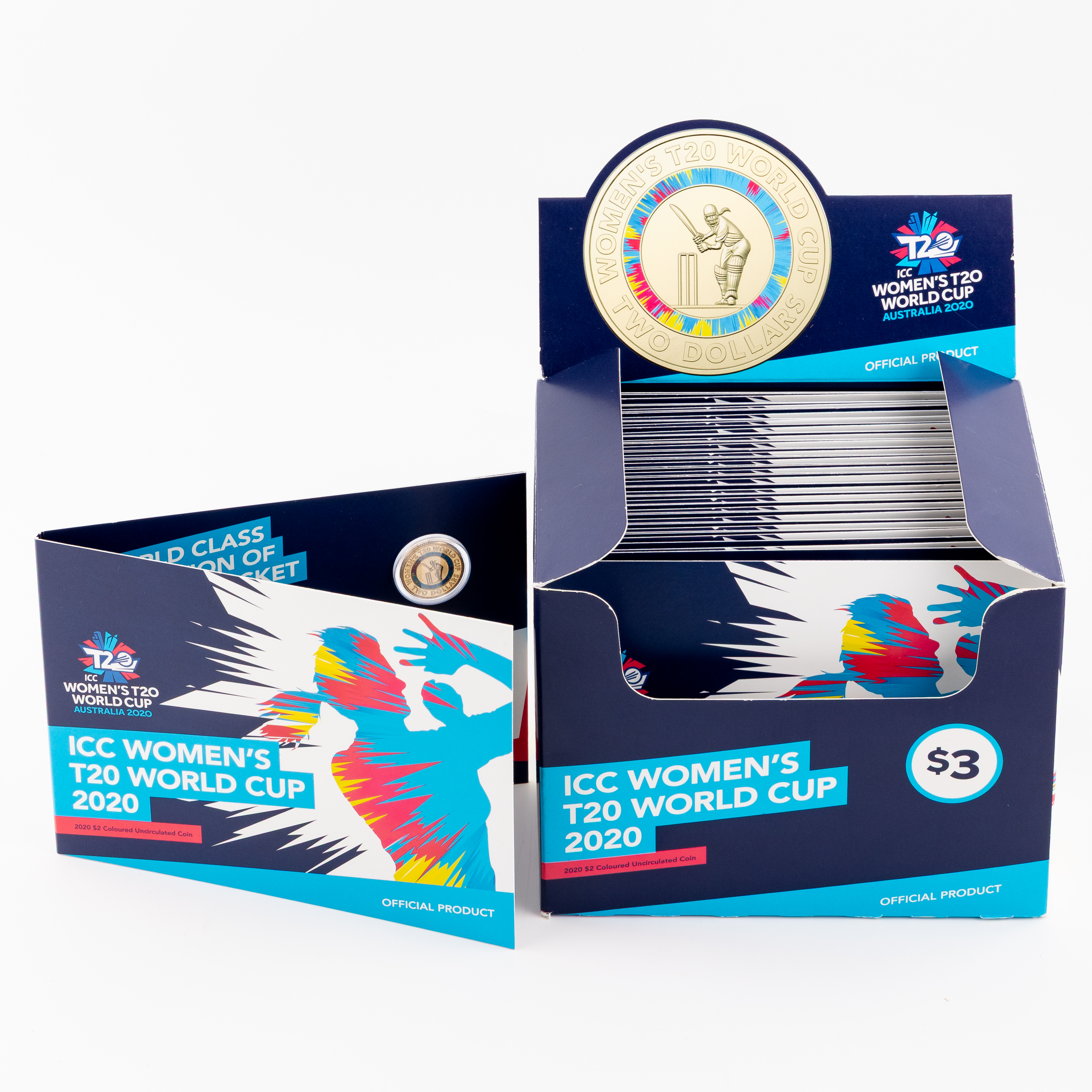 Elizabeth II, RAM - ICC Women's T20 World Cup, Two Dollars, 2020, UNC