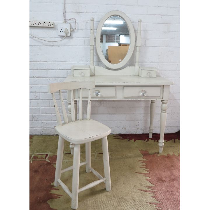 DRESSING TABLE AND CHAIR