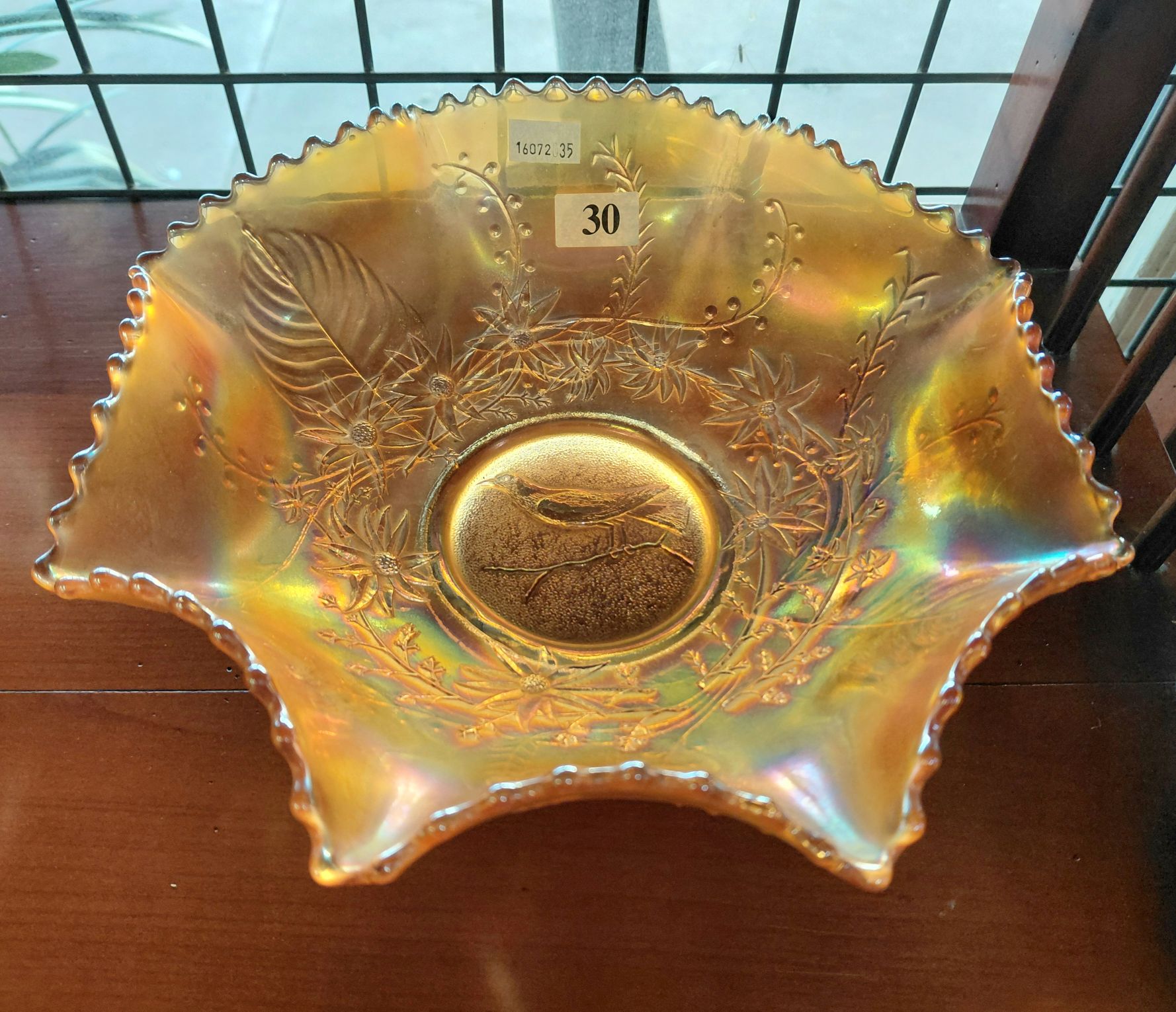 30 · CARNIVAL GLASS MASTER BOWL