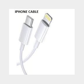 Fast Charging Wall Charger (PD 20W) Type C to (IPHONE CABLE)- 1m - Bar 9902060292252- 51748/12110 ML B1 (S8)