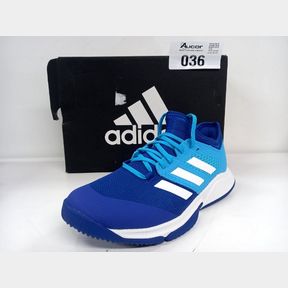 ADIDAS COURT TEAM BOUNCE MEN - BLUE - TEAM ROYAL BLUE/WHITE/SIGNAL GREEN - UK 7 -