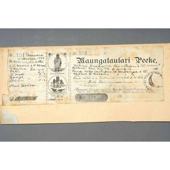 MAUNGATAUTARI PEEKE CHEQUE