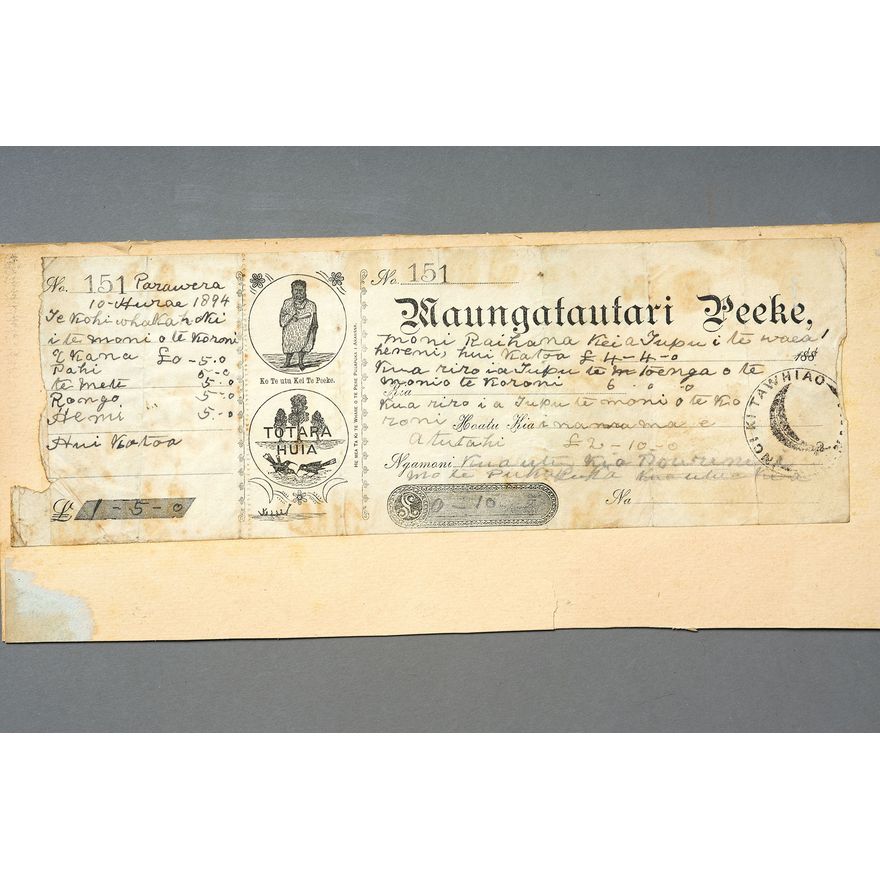MAUNGATAUTARI PEEKE CHEQUE