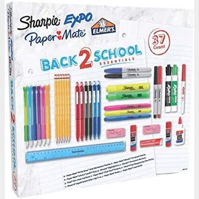 SHARPIE EXPO PAPER MATE BACK 2 SCHOOL ESSENTIALS 37 PIECE KIT