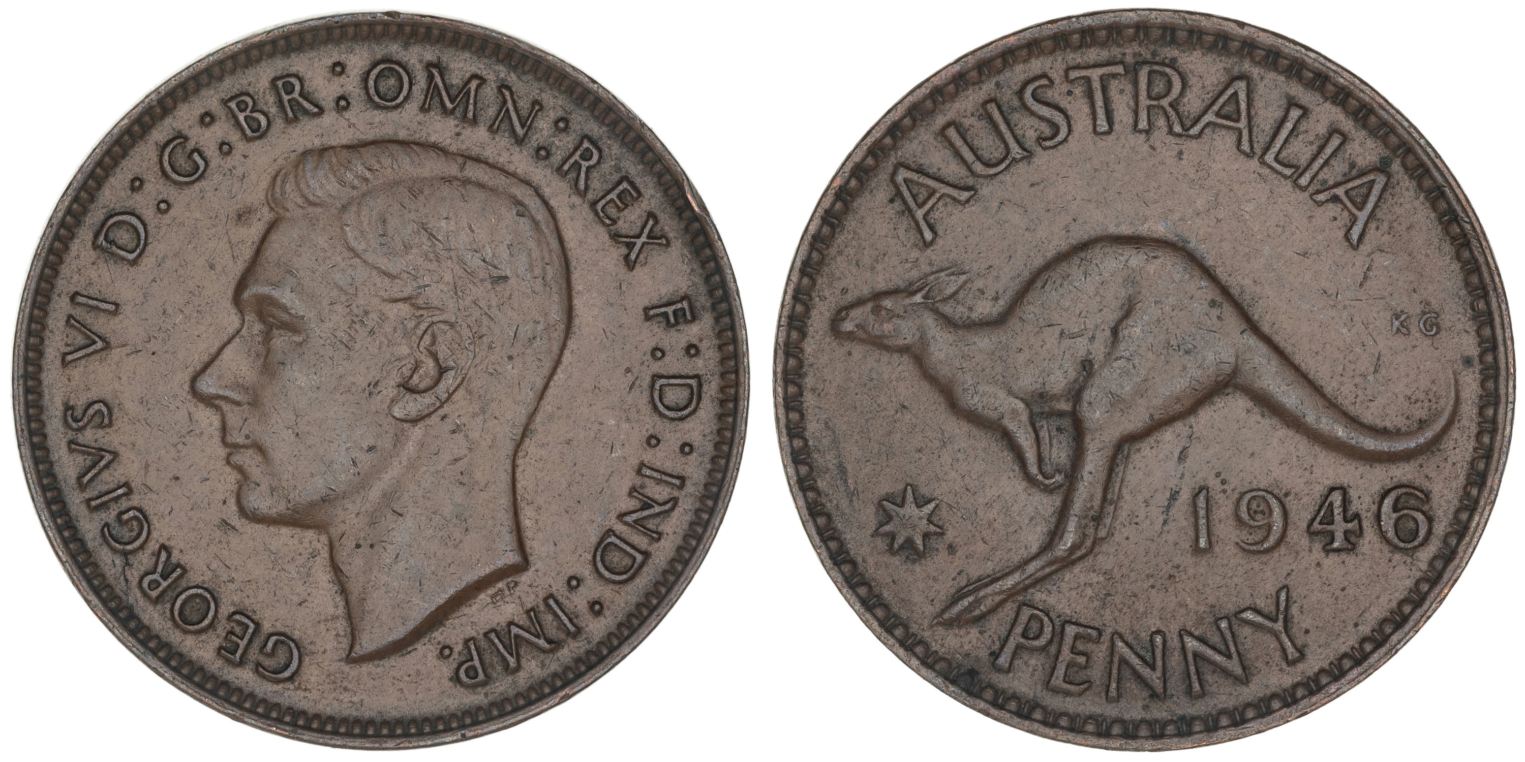 George VI, Penny, 1946, gF -aVF