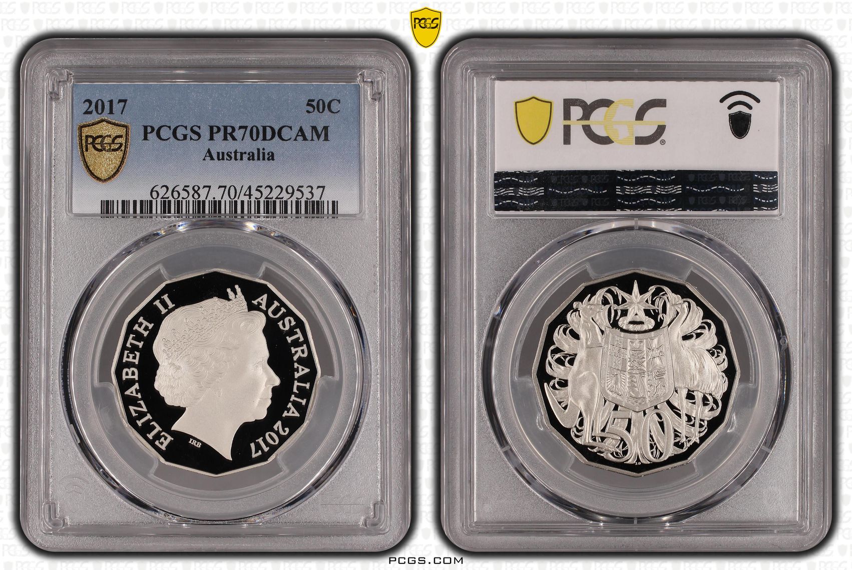 Fifty Cent, 2017, PCGS PR70DCAM