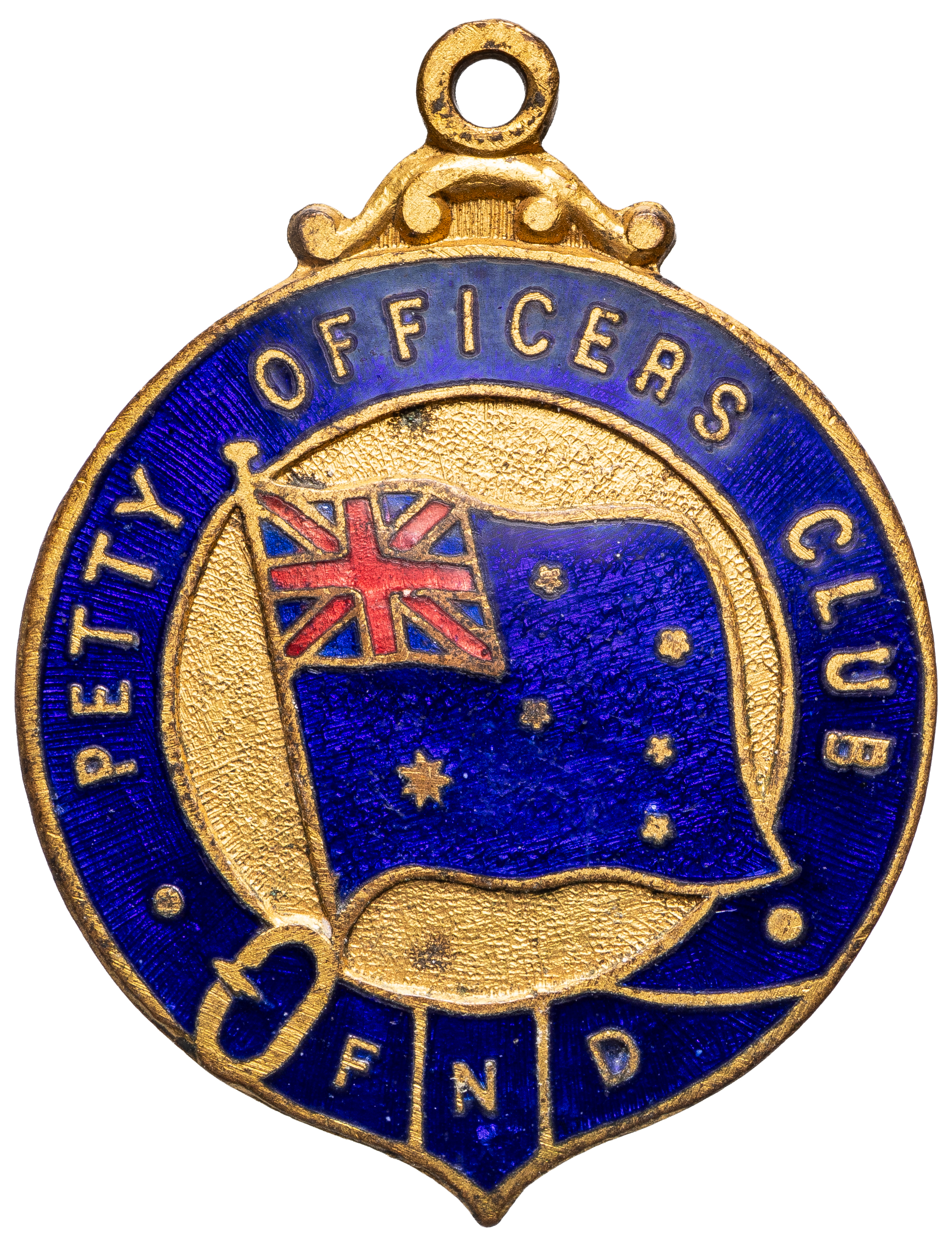 Petty Officers Club FND (Flinders Naval Depot) - Membership Badge, 1911-1962, gVF