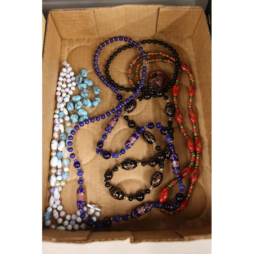 Box Murano Glass Bead Necklaces