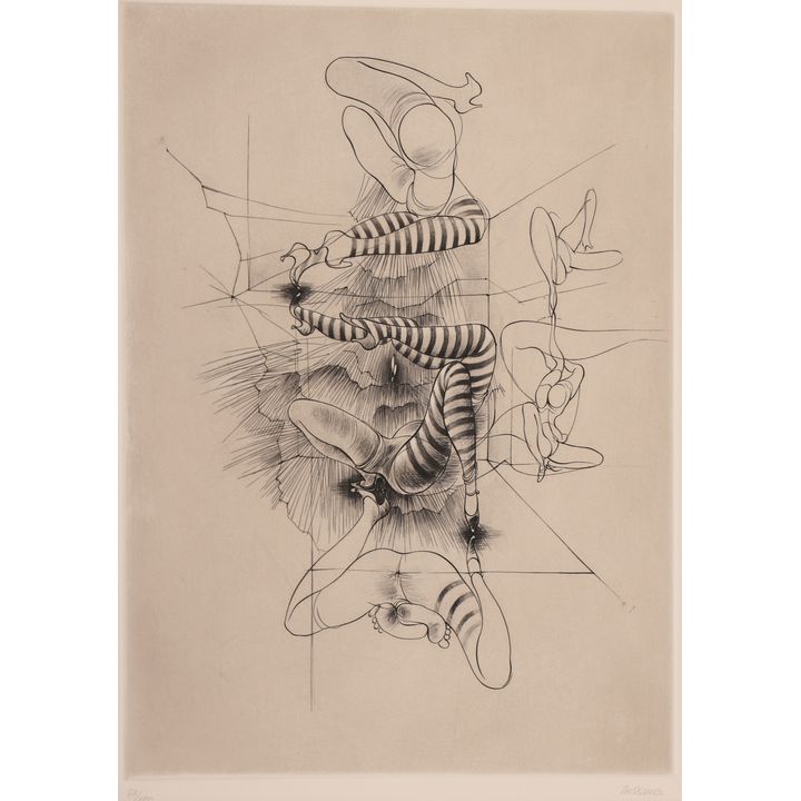 Hans Bellmer ''Untitled'' (Legs) Etching