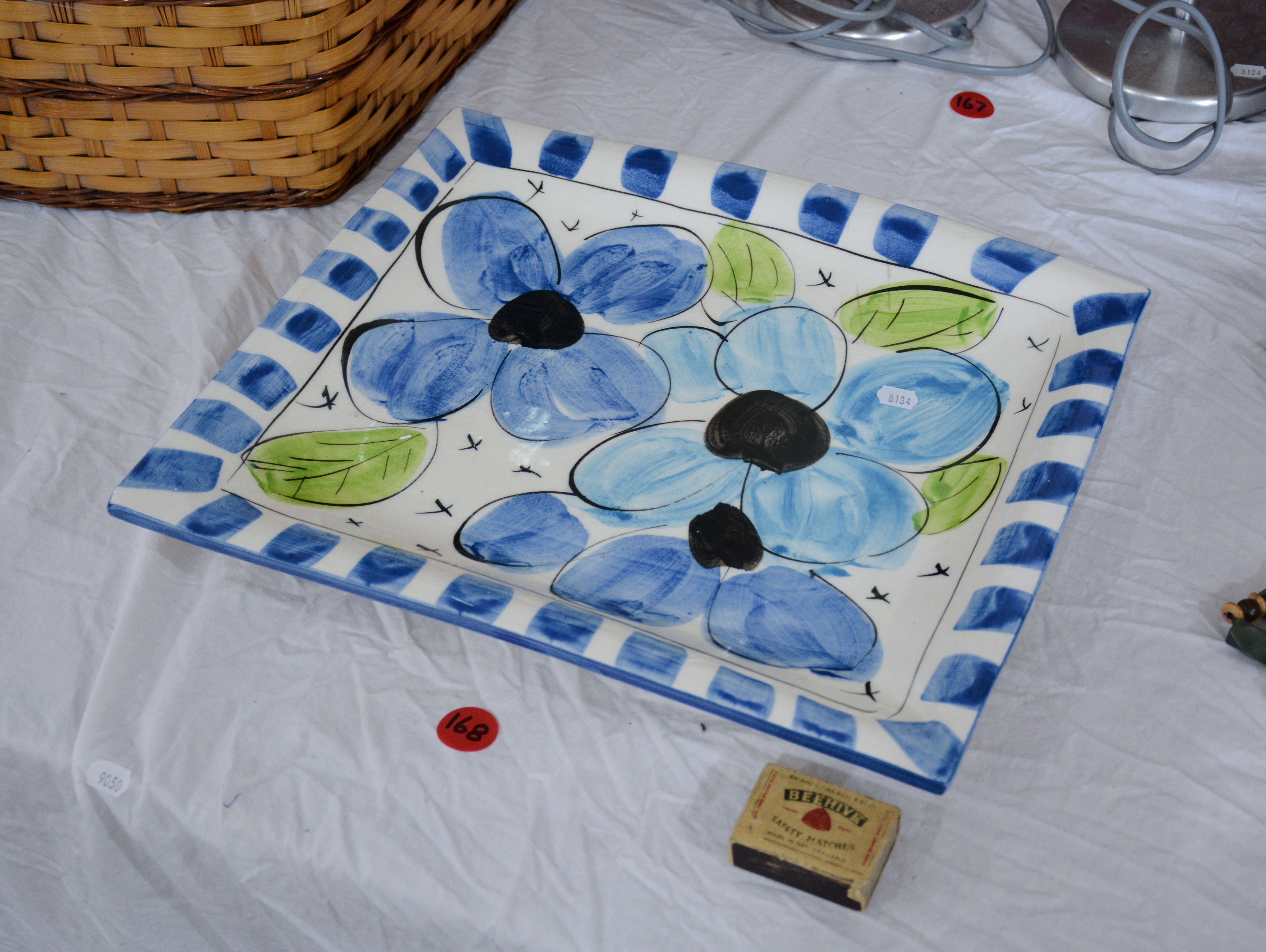 Laughing Fish Studio NZ Large Square Dish — sold at auction in New Zealand for $10
