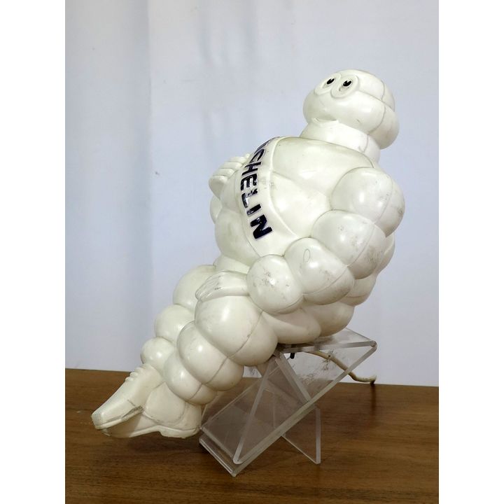 MICHELIN PLASTIC FIGURE ON STAND with internal lighting