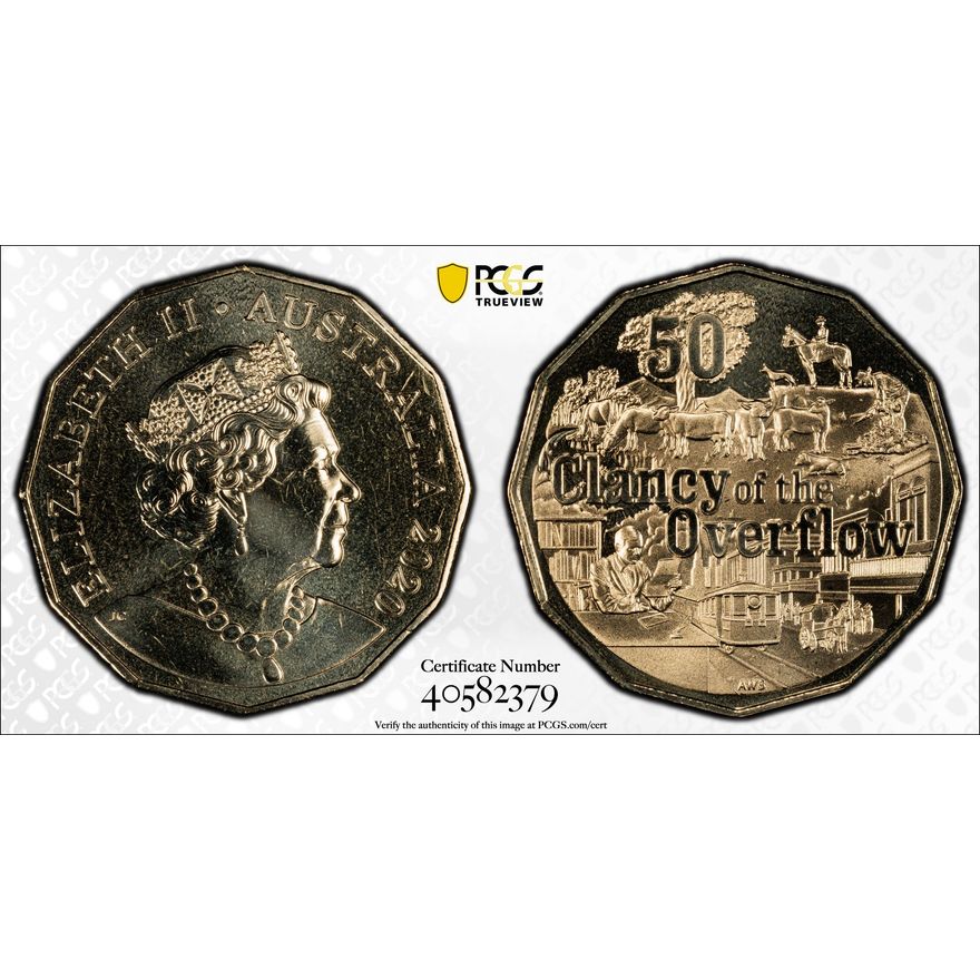 Clancy of the Overflow, Fifty Cent, 2020, PCGS MS68