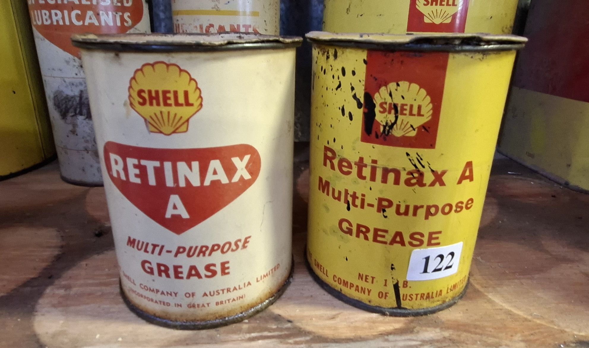 Shell Grease Tins