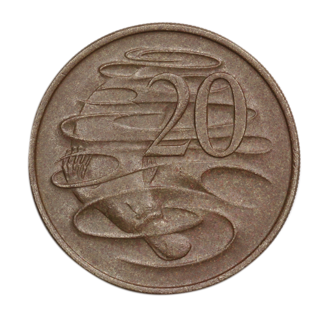840. · Elizabeth II, Twenty Cent, 1967, VF