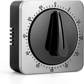 KITCHEN TIMERS FOR COOKING, CHEF COOKING TIMER CLOCK WITH LOUD ALARM,100% MECHANICAL DESK TIMER - NO BATTERIES REQUIRED - MAGNETIC