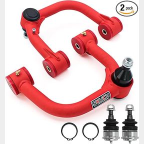 Front Upper Control Arms for 2005-2024 Toyota Tacoma, Hilux, Fortuner, 2-4" Lift Tubular Control Arm PU Bushings, OEM Stock Replacement (2PC