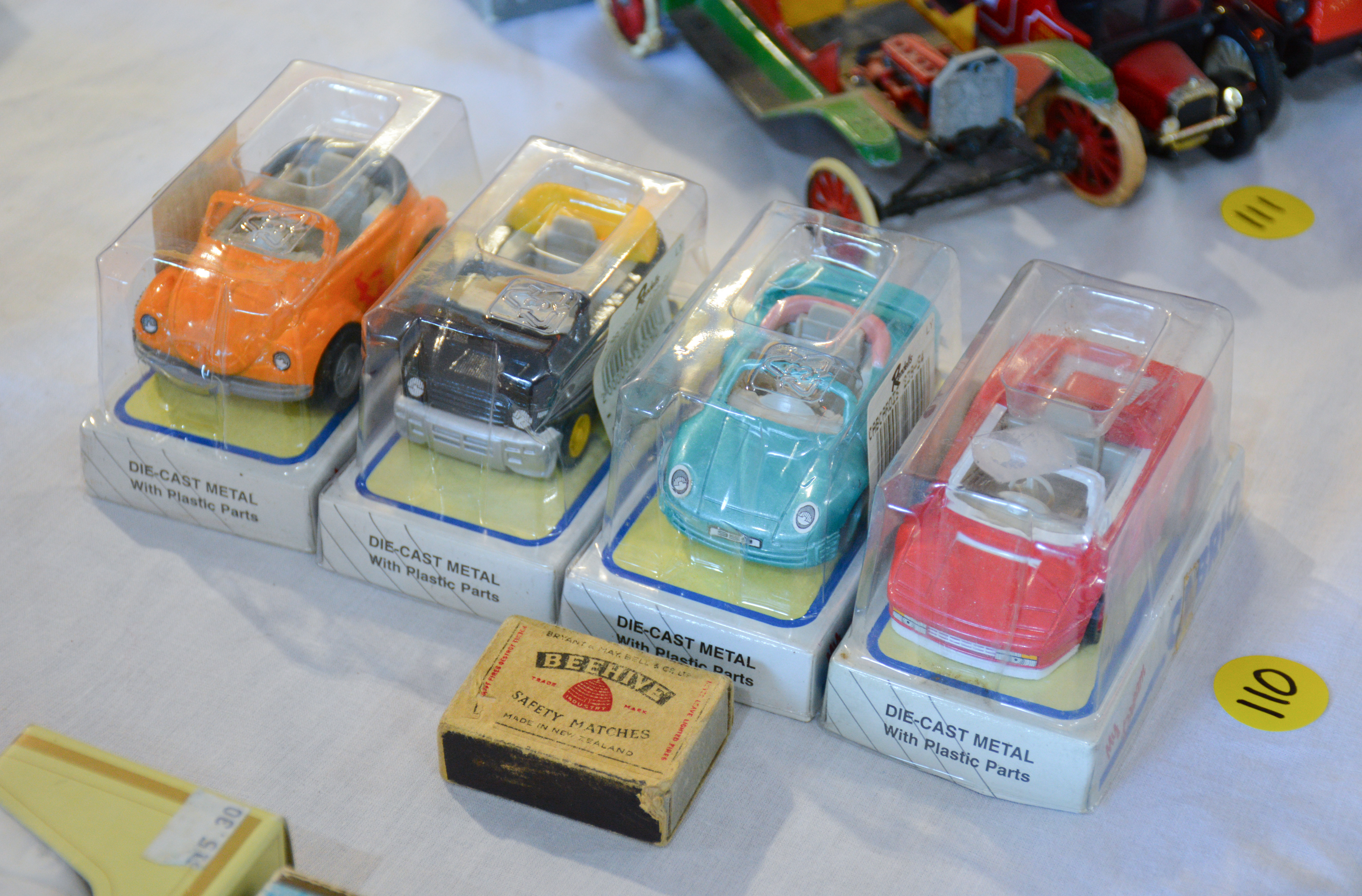 Cabrio Boxed Cars x 4 — sold at auction in New Zealand for $10