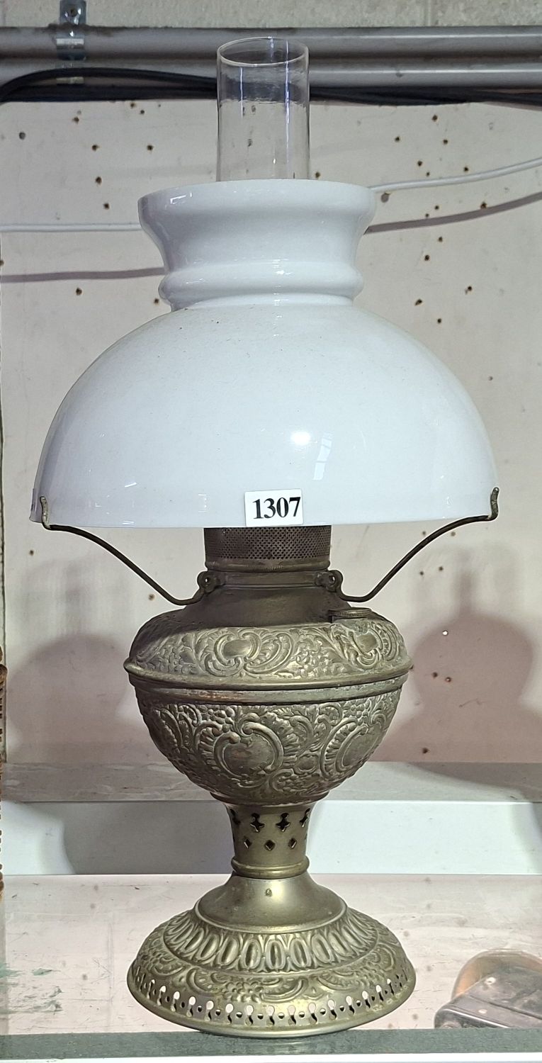 Miller' Pressed Tin Oil Lamp
