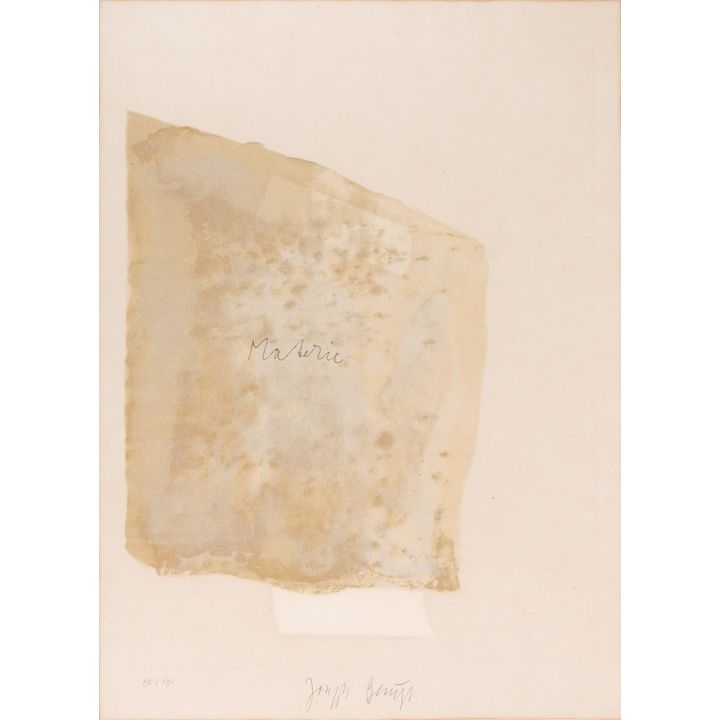 Joseph Beuys Materie (from: Suite Schwurhand) 1980
