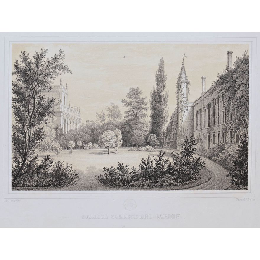 Friedrich Julius Tempeltey | Balliol College and Garden. Oxford.
