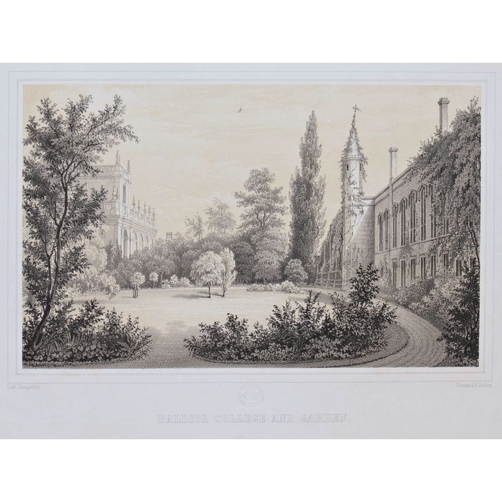 Friedrich Julius Tempeltey | Balliol College and Garden. Oxford.
