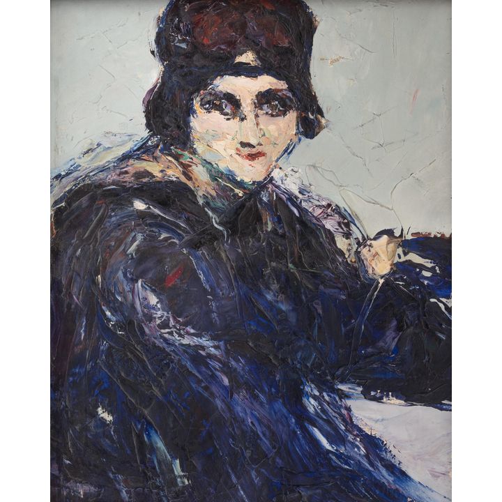 Włodzimierz Terlikowski | Pejzaż nadmorski/Portret kobiety (obraz dwustronny)