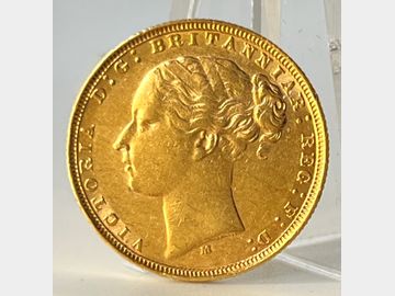 1879 VICTORIA YOUNG HEAD MELBOURNE MINT GEORGE & DRAGON GOLD SOVEREIGN