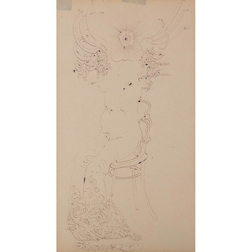 Franciszek Starowieyski | Szkic erotyczny, 1960