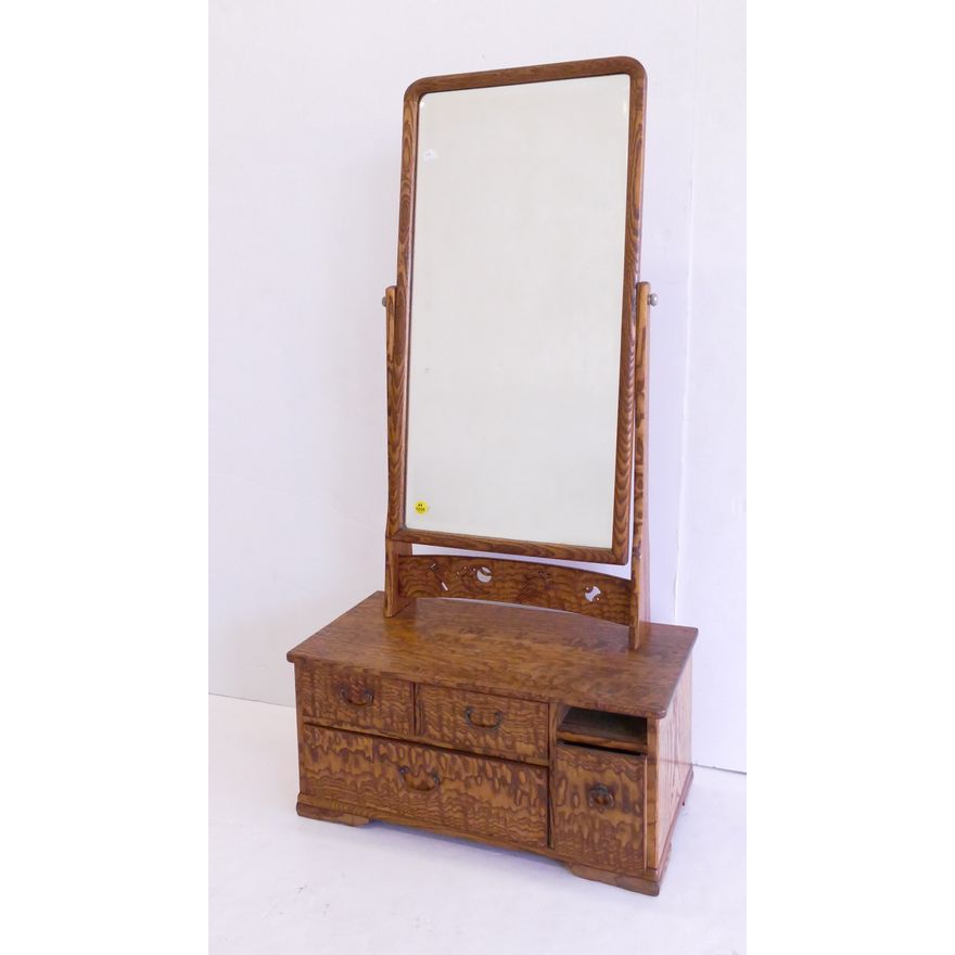 Japanese Meiji Vanity Tansu- missing drawer- 39x19x10''