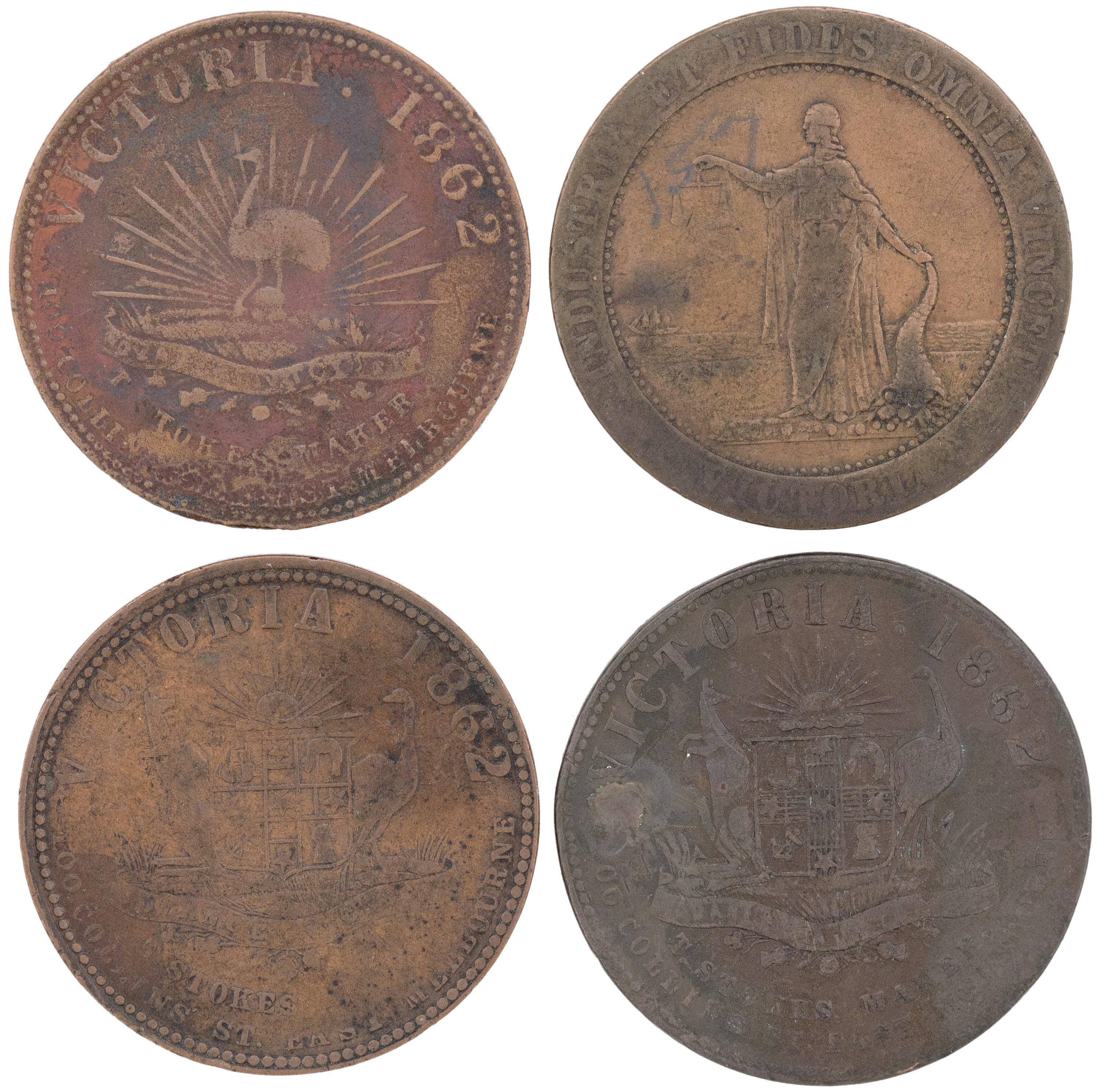 Melbourne, Victoria, Penny, 1860s, VG