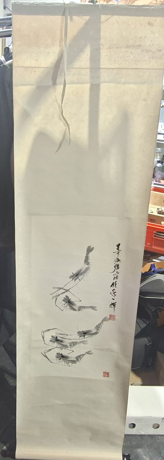 Japanese Hand Painted Scroll