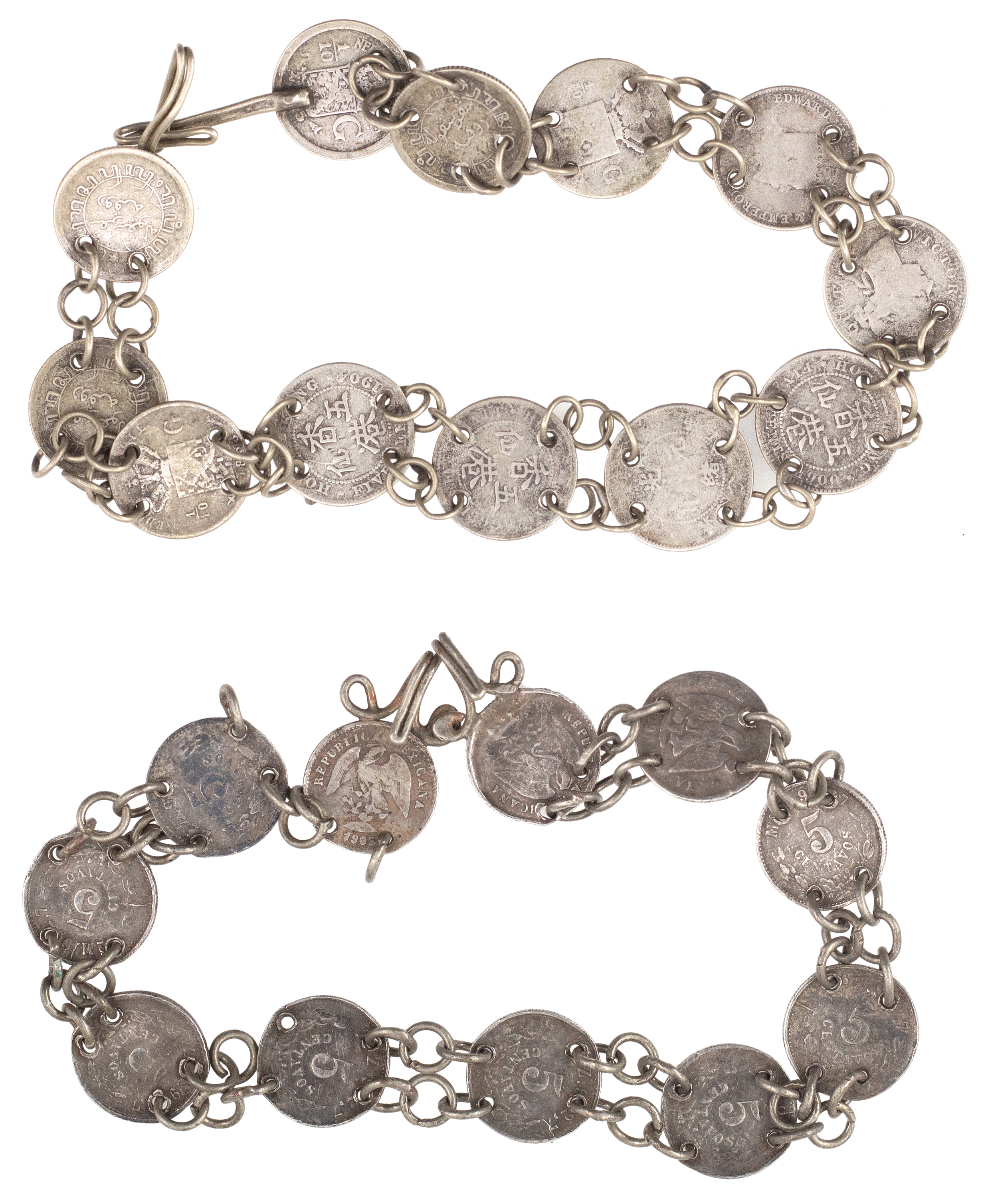 World, Coin Bracelets, c.1858 - 1920, Fair