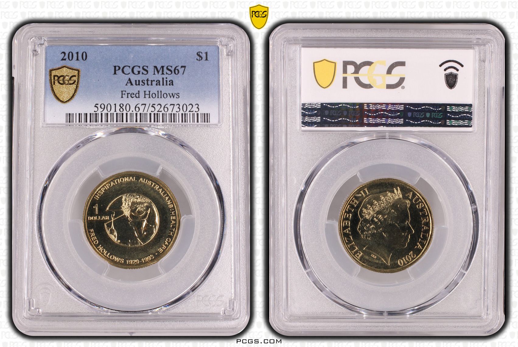 235 · Fred Hollows, One Dollar, 2010, PCGS MS67