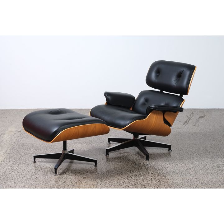 Charles and Ray Eames (designers) - A ‘670’ and ‘671’ lounge chair and matching ottoman
