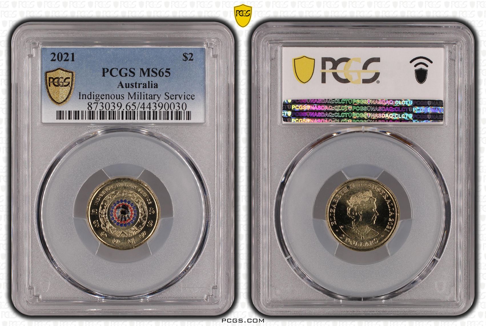 Indigenous Military Service, Two Dollar, 2021, PCGS MS65