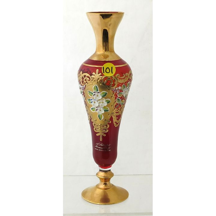 A 20TH CENTURY MURANO GLASS VASE, signed A. Salvadori.