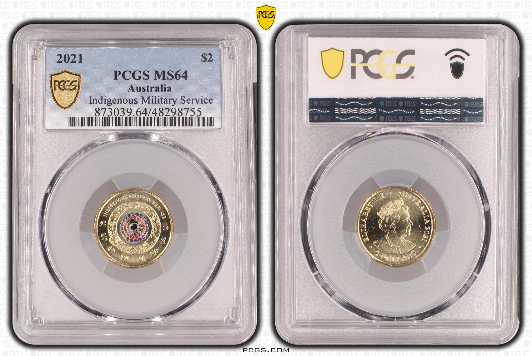 Indigenous Military Service Colorized, Two Dollar, 2021, PCGS MS64
