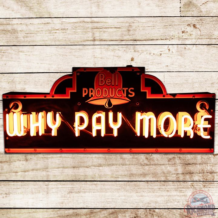 Bell Products Why Pay More 36" SS Porcelain Neon Sign