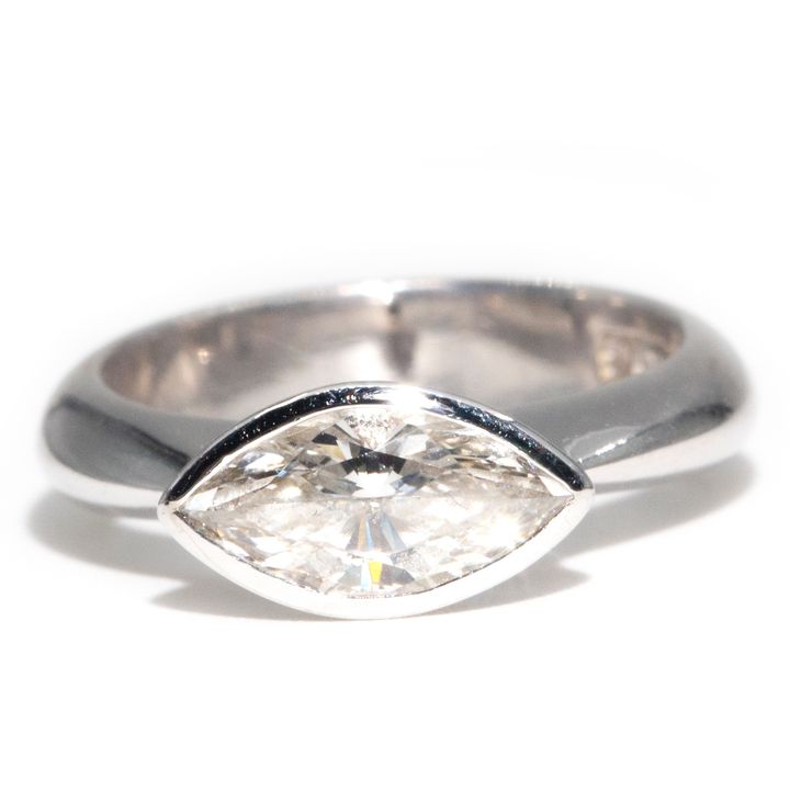 1.08 Carat Marquise Diamond Solitaire Ring