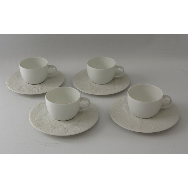 SET OF 4 ROSENTHAL BJORN WINBLAD ESPRESSO CUPS AND SAUCERS